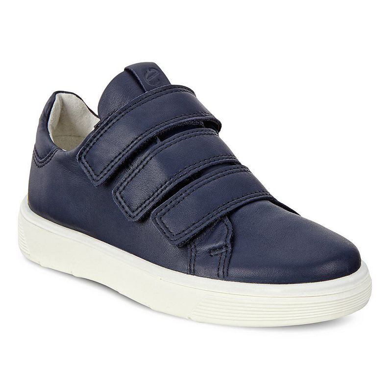 Zapatillas Ecco Street Tray K Para Niños,Azules,618325-WHK